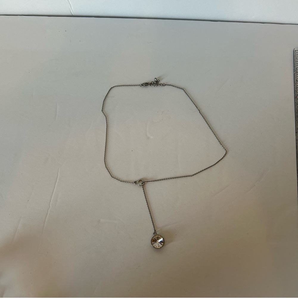 Silver Necklace with Crystal Pendant Swarovski